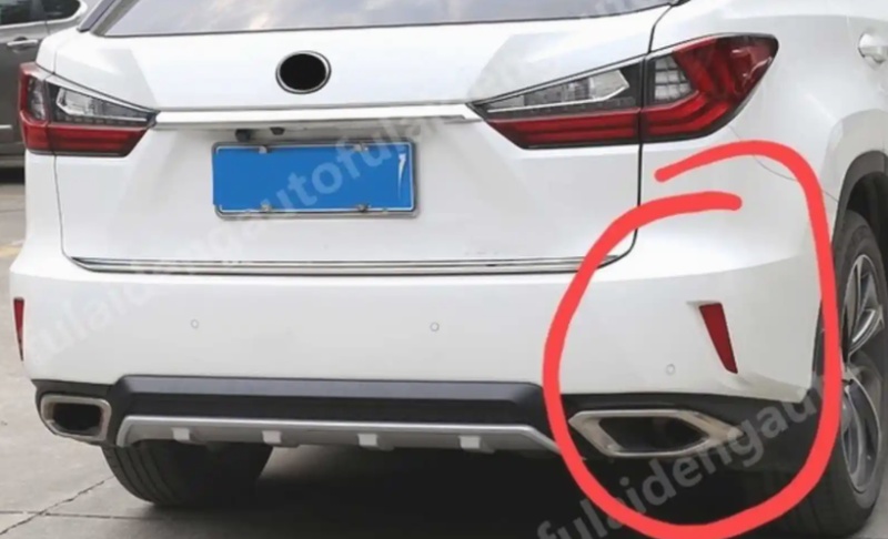 Катафот на задний бампер от Lexus RX 2016